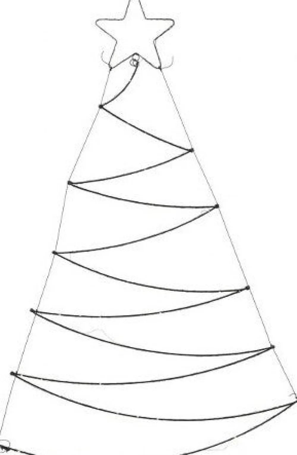 Outlet Ambiance LED Lichterbaum met Stern 125 LEDs warmweiß H 110 cm Weihnachtsfiguren (Außen)