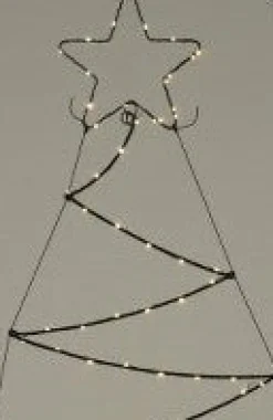 Outlet Ambiance LED Lichterbaum met Stern 125 LEDs warmweiß H 110 cm Weihnachtsfiguren (Außen)