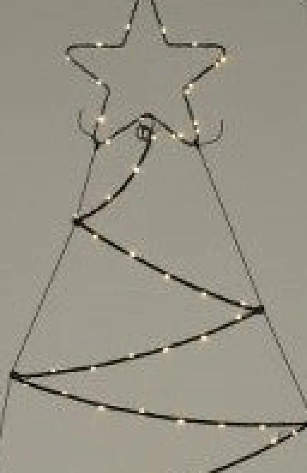 Outlet Ambiance LED Lichterbaum met Stern 125 LEDs warmweiß H 110 cm Weihnachtsfiguren (Außen)