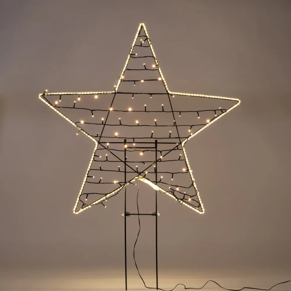 Online Anna's Collection Gartenstecker Stern mit Beleuchtung 80 cm Weihnachtsfiguren (Außen)