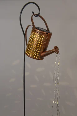 Sale Anna's Collection solar Gartenstecker Gießkanne kupfer 23,5 x 10 x 84 cm Gartenstecker