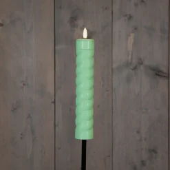 Outlet Anna's Collection Solarfackel Swirl grün D 4 H 97 cm Fackeln & Outdoor-Kerzen|Solar Gartenleuchten