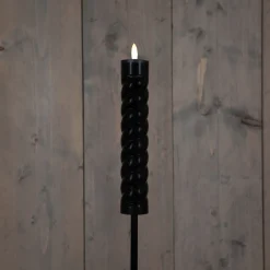 Sale Anna's Collection Solarfackel Swirl schwarz D 4 H 97 cm Fackeln & Outdoor-Kerzen|Solar Gartenleuchten