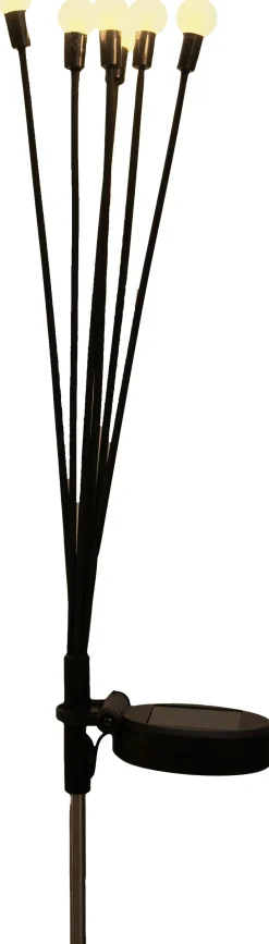 Clearance Anna's Collection Solarstecker Fireflies schwarz 6,5 x 5 x 38,5 cm warm weiß Gartenstecker|Solar Gartenleuchten