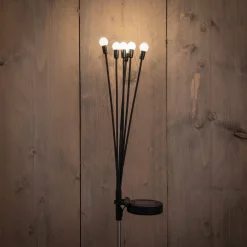 Clearance Anna's Collection Solarstecker Fireflies schwarz 6,5 x 5 x 38,5 cm warm weiß Gartenstecker|Solar Gartenleuchten