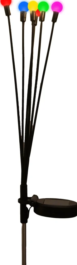 Best Anna's Collection Solarstecker Fireflies schwarz 6,5 x 5 x 38,5 cm multi Gartenstecker|Solar Gartenleuchten