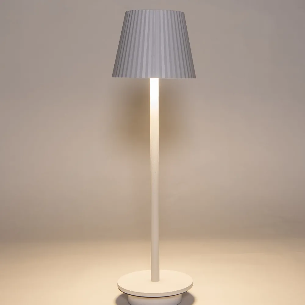 Online Anna's Collection Tischlampe Ribbel weiß D 11 H 36 cm Tischleuchten