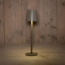 Sale Anna's Collection Tischlampe Mat grau D 9 H 27 cm Tischleuchten