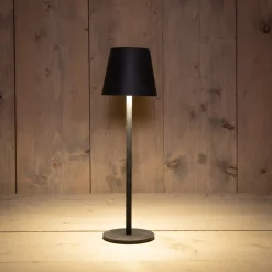 Anna's Collection Tischlampe Mat schwarz D 9 H 27 cm Tischleuchten