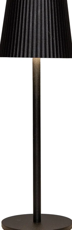 Best Anna's Collection Tischlampe Ribbel schwarz D 9 H 27 cm Tischleuchten