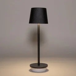 Best Anna's Collection Tischlampe Ribbel schwarz D 9 H 27 cm Tischleuchten