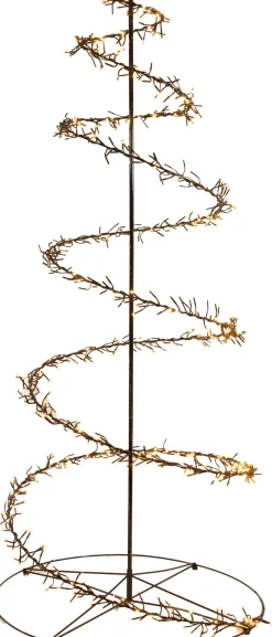 Sale Anna's Collection Weihnachtsbaum Swirl schwarz mit 480 extra warmen Lichtern D 67 H 120 cm Alternative Weihnachtsbäume