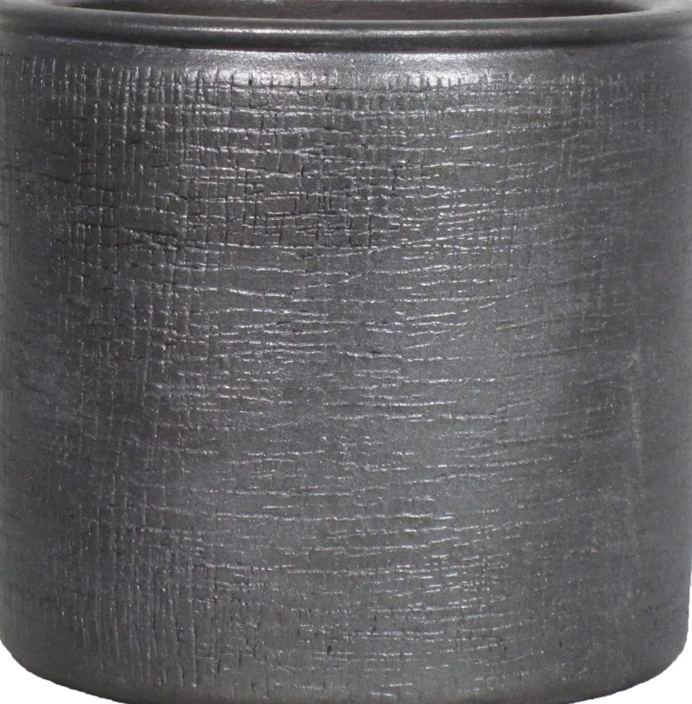 Sale Bela Arte Blumentopf Ancora D 24 H 22 cm schwarz Blumentöpfe|Blumentöpfe & Pflanzgefäße