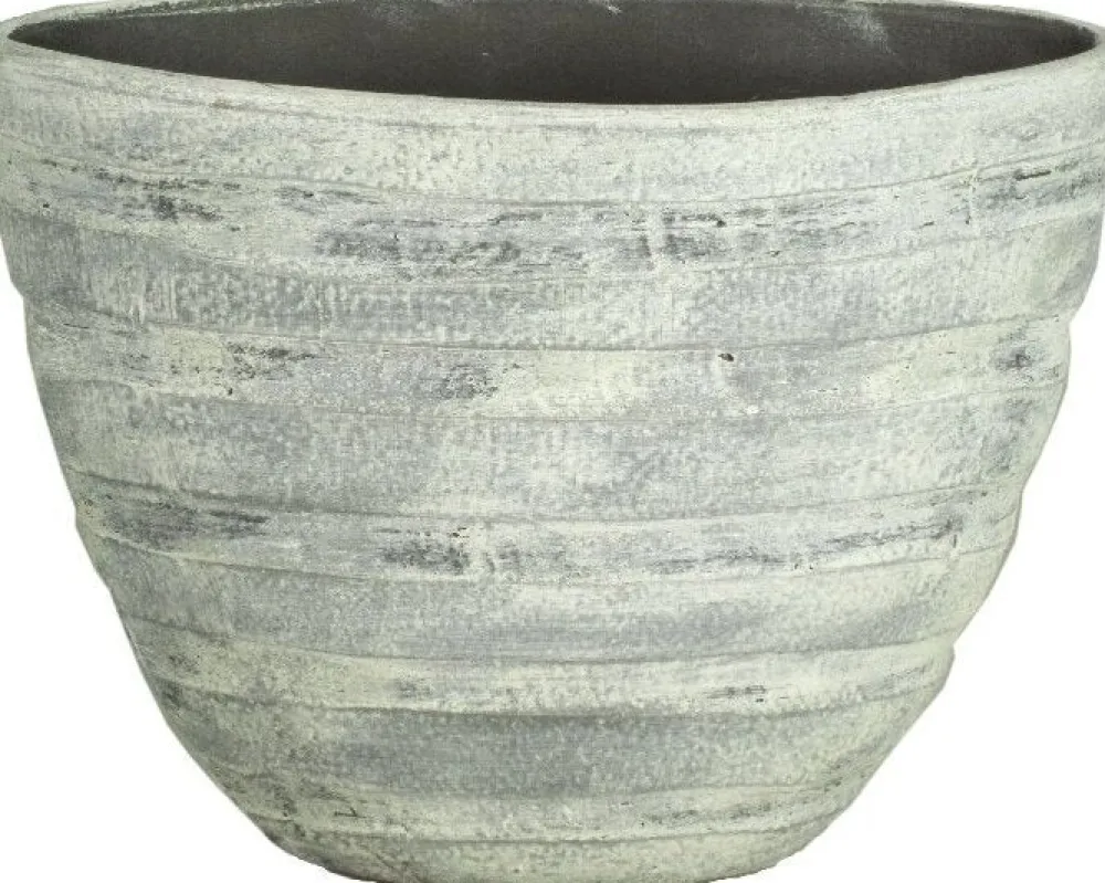 Discount Bela Arte Blumentopf Dick 45 x 20,5 x 34 cm Zement Streifen Blumentöpfe & Pflanzgefäße|Blumentöpfe