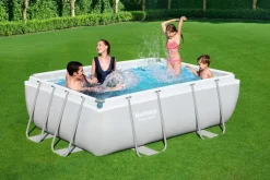 Discount Bestway Stahlrahmen-Pool Power Steel rechteckig 282 x 196 x 84 cm Pools & Planschbecken
