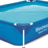 Hot Bestway Stahlrahmen-Pool Steel Pro rechteckig 221 x 150 x 43 cm Pools & Planschbecken