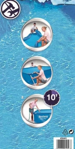Hot Bestway Stahlrahmen-Pool Steel Pro rechteckig 221 x 150 x 43 cm Pools & Planschbecken