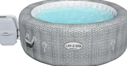 Sale Bestway Whirlpool aufblasbar Lay-Z-Spa Honolulu rund grau D 196 H 71 cm Pools & Planschbecken