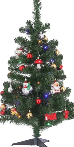 Best Black Box Künstlicher Weihnachtsbaum D 50 cm H 90 cm mit 30 LEDs warmweiß Künstliche Weihnachtsbäume
