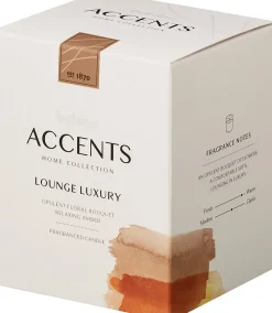 New Bolsius Duftkerze Accents Lounge Luxury weiß 33 Std.D 8 H 10 cm Kerzen Im Glas|Duftkerzen