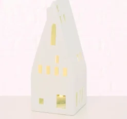 Best Boltze Häuschen Hygga LED weiß 8 x 8 x 19 cm Weihnachtsleuchten