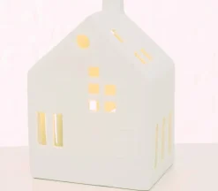 Outlet Boltze Häuschen Hygga LED weiß 10 x 7,5 x 14 cm Weihnachtsleuchten