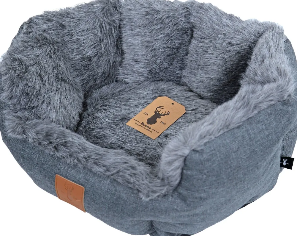 Sale Boony Est 1941 Hundekorb grau 50 x 40 x 17 cm Hundebetten & Hundekörbe