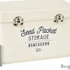 Best Burgon & Ball Aufbewahrungsdose für Saatgut creme 27 x 13 x 14,5 cm Anzucht-Zubehör