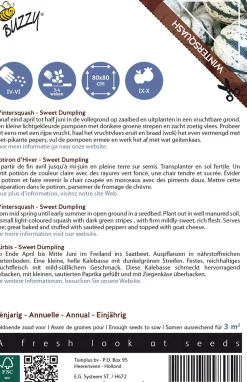 Best Buzzy® Ornamental Kürbis (Cucurbita pepo 'Sweet Dumpling') Samen Gemüsesamen|Saatgut