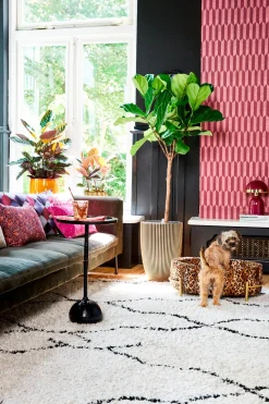 Outlet Capi Europe Blumentopf Groove  schwarz / gold D 34 H 46 cm Blumentöpfe & Pflanzgefäße|Blumentöpfe