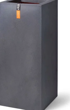 Best Capi Europe Blumentopf Urban Smooth grau 36 x 36 x 79 cm Blumentöpfe|Blumentöpfe & Pflanzgefäße