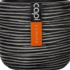 New Capi Nature Rib Blumentopf D 9 cm H 8 cm schwarz gerippt Blumentöpfe & Pflanzgefäße|Blumentöpfe