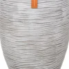 Discount Capi Nature Rib Pflanzkübel hoch D 45 H 72 cm creme Blumentöpfe|Blumentöpfe & Pflanzgefäße