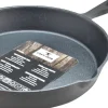 Discount Cast Iron Bratpfanne schwarz D 25 cm H 6 cm Pfannen