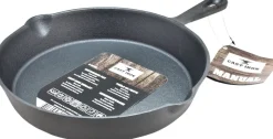 Discount Cast Iron Bratpfanne schwarz D 25 cm H 6 cm Pfannen