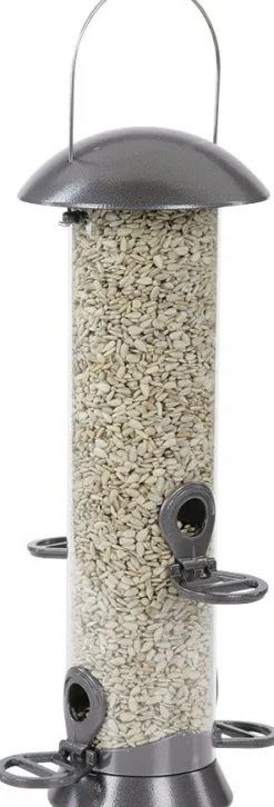 Sale CJ Wildlife Vogelfuttersilo grau D 11 H 39 cm Gartenvögel|Vogelfutterhäuser