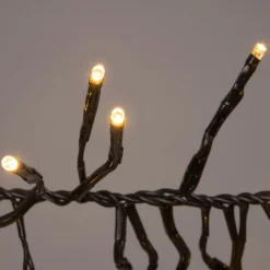 New Cluster-Lichterkette Flash 4,5 m mit 768 Lämpchen warmweiß Weihnachtsbaumbeleuchtung