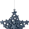 Sale Cosy@Home Weihnachtsbaumschmuck Stern blau 16 x 16 cm Weihnachtskugeln & -Anhänger