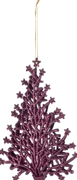New Cosy@Home Weihnchtsbaumschmuck Baum lila 16 x 16 cm Weihnachtskugeln & -Anhänger