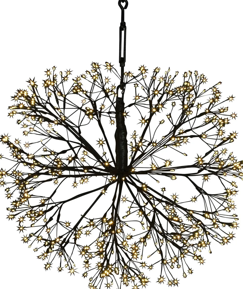 Online Countryfield Hängelampe Lichtkaskade Apollo schwarz mit 576 LEDs warmweiss D 40 cm Weihnachtsfiguren (Außen)