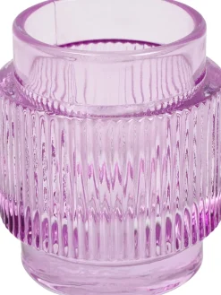 Hot Countryfield Kerzenständer Ianna lila D 7 H 8 cm Kerzenständer