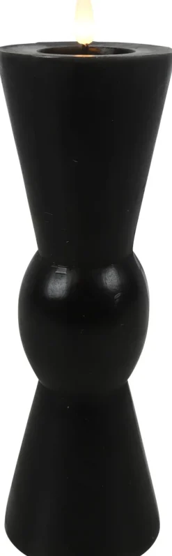 Best Countryfield LED Kerze Lyon schwarz D 8,8 H 27 cm Led Kerzen