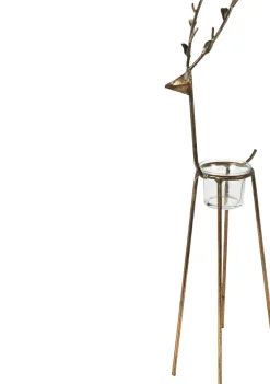 Clearance Countryfield Teelichthalter Hirsch Dustin kupfer 15 x 10 x 46 cm Teelichthalter