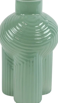 Best Countryfield Vase Ledger grün D 13 H 20 cm Vasen & Krüge|Blumentöpfe & Pflanzgefäße