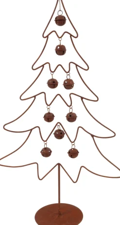 Hot Countryfield Weihnachtsbaum mit Kugeln braun 32 x 13 x 55,5 cm Weihnachtsfiguren & -Objekte