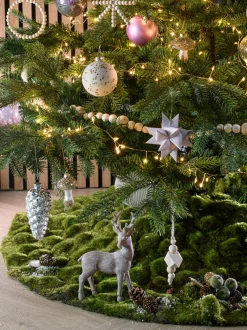 Best Countryfield Weihnachtsbaumdecke Gijs grün D 120 cm Weihnachtsbaumdecken & -Körbe