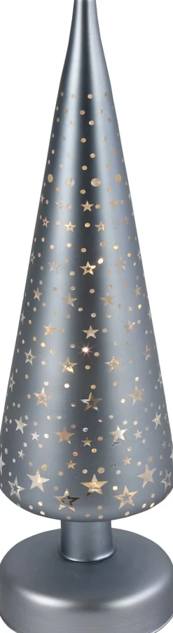 Online Countryfield Weihnachtsdeko Baum beleuchtet Bomont silber 8 LEDs warmweiß 9 x 9 x 30 cm Weihnachtsfiguren & -Objekte