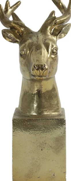 Online Countryfield Weihnachtsdeko Hirsch Isaac gold 10,5 x 13,5 x 24,5 cm Weihnachtsfiguren & -Objekte