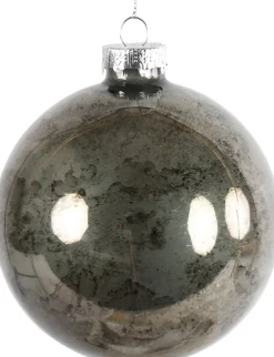 Outlet Countryfield Weihnachtskugel Rosalin anthrazit D 12 cm Weihnachtskugeln & -Anhänger