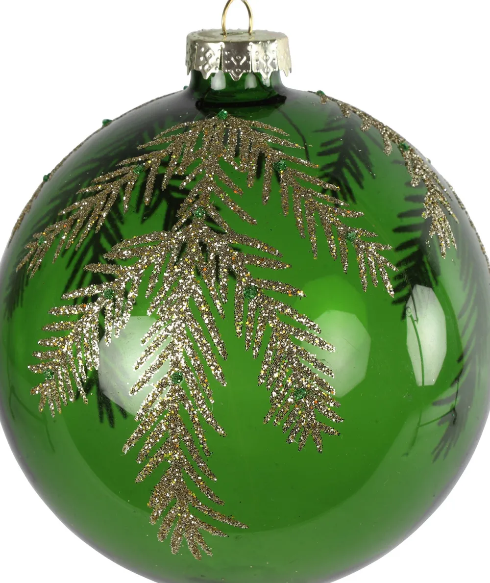 Clearance Countryfield Weihnachtskugel Wayne grün D 8 cm Weihnachtskugeln & -Anhänger